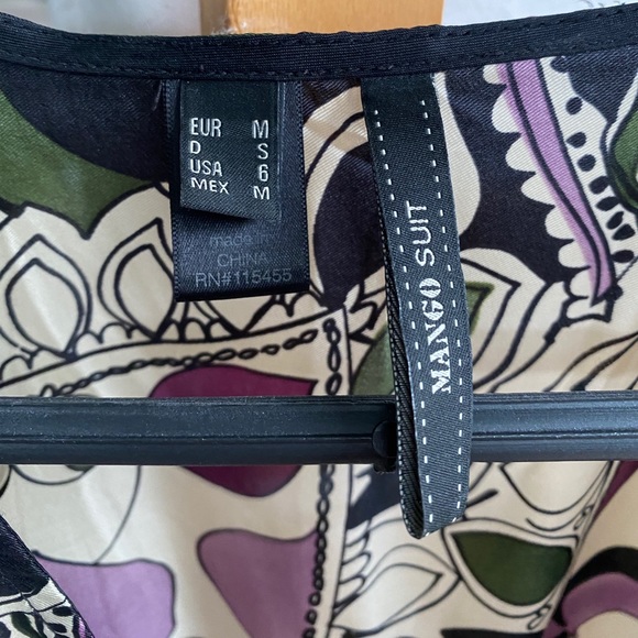 Mango - %100 silk blouse - Picture 4 of 6